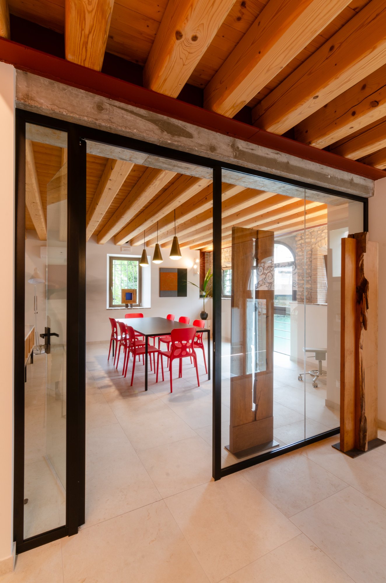 Spazio 8A — porta scorrevole vetro